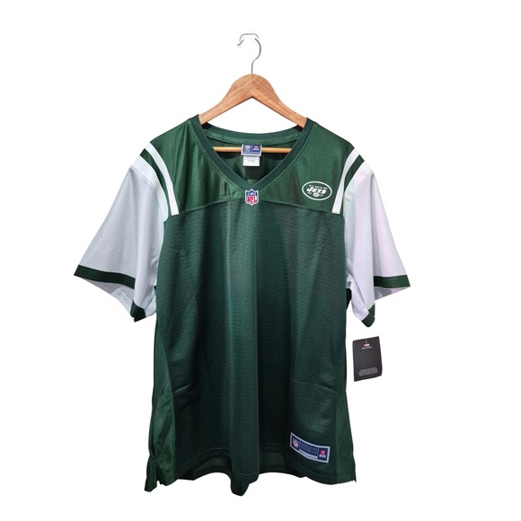 NFL Pro Line New York Jets Jersey Women's 3XL Football Green White - Picture 1 of 6